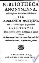 Bibliotheca anonymiana