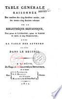 Bibliothèque britannique. Agriculture anglaise