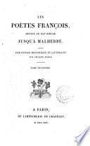 *Bibliothéque choisie des poètes françois jusqu'à Malherbe