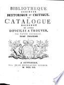 Bibliothèque curieuse historique et critique: Be-Bibles flamandes. 1752