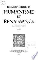 Bibliothèque d'humanisme et Renaissance