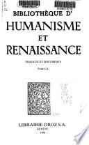 Bibliothèque d'humanisme et Renaissance