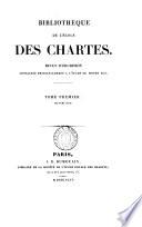 bibliotheque de l'ecole des chartes