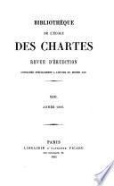 Bibliotheque de l'ecole des chartes revue d'erudition consacree specialement a letude du moyen age