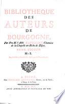 Bibliotheque des Auteurs de Bourgogne