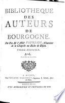 Bibliotheque des auteurs de Bourgogne