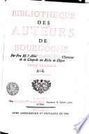 Bibliotheque des auteurs de Bourgogne