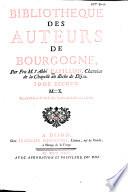Bibliotheque des auteurs de Bourgogne
