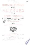 Bibliothèque des auteurs de Bourgogne