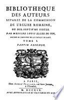 Bibliothèque des auteurs séparez de la communion de l'Église romaine, du XVI et du XVII siècle