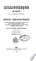 Bibliothèque des écrivains de la Compagnie de Jésus