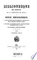 Bibliothèque des écrivains de la Compagnie de Jésus