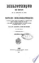 Bibliothèque des écrivains de la Compagnie de Jésus
