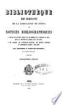 Bibliothèque des écrivains de la Compagnie de Jésus