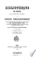 Bibliothèque des écrivains de la Compagnie de Jésus, ou notices bibliographiques ...