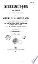 Bibliothèque des écrivains de la Compagnie de Jésus, ou notices bibliographiques ...