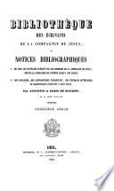 Bibliothèque des écrivains de la compagnie de Jésus ou notices bibliographiques