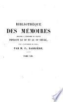 Bibliothèque des mémoires relatifs à l'histoire de France pendant le 18e siècle
