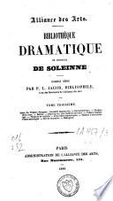 Bibliothèque dramatique de M. de Soleinne