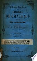 Bibliothèque dramatique de Monsieur de Soleinne