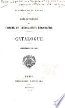 Bibliothèque du comité de législation étrangère