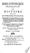 Bibliothèque françoise, ou Histoire de la littérature françoise
