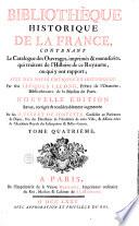 Bibliothèque historique de la France