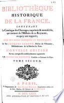 Bibliothèque historique de la France