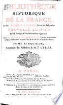 Bibliothèque Historique De La France