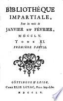 Bibliotheque impartiale (redigee par Formey, Samuel)