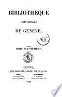 Bibliotheque Universelle de Geneve
