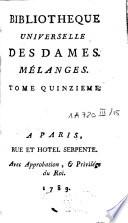 Bibliothèque universelle des dames