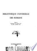 Bibliothèque universelle des romans