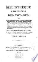 Bibliothèque universelle des voyages