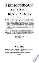 Bibliothèque universelle des voyages ...