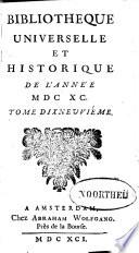 Bibliothèque universelle et historique