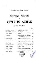 Bibliothèque universelle et revue de Genève
