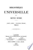 Bibliothèque universelle et revue suisse