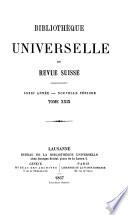 Bibliothèque universelle et revue suisse