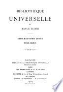 Bibliothèque universelle et revue suisse