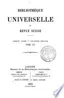 Bibliothèque universelle et revue suisse