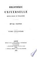 Bibliothèque universelle et revue suisse