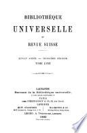 Bibliothèque universelle et revue suisse