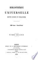 Bibliothèque universelle et revue suisse