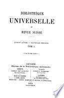 Bibliothèque universelle et revue suisse