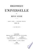 Bibliothèque universelle et revue suisse