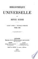 Bibliothèque universelle et revue suisse