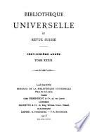 Bibliothèque universelle et revue suisse