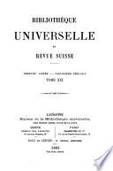 Bibliothèque universelle et revue suisse