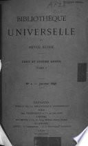 Bibliothèque universelle et revue suisse
